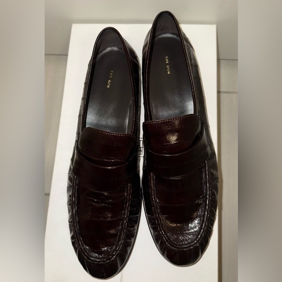 The Row Shoes - The Row Eel Loafer, 40.5, Brown